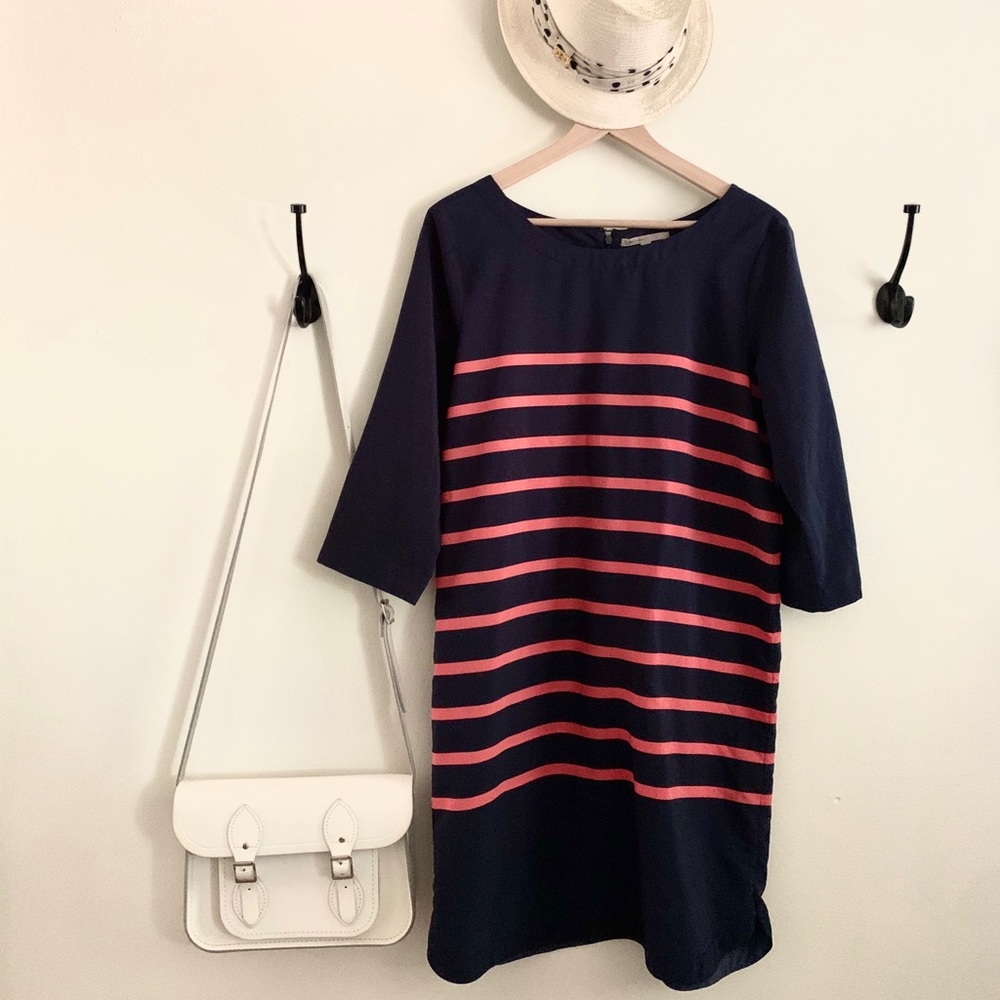 Casual Striped Shift Dress